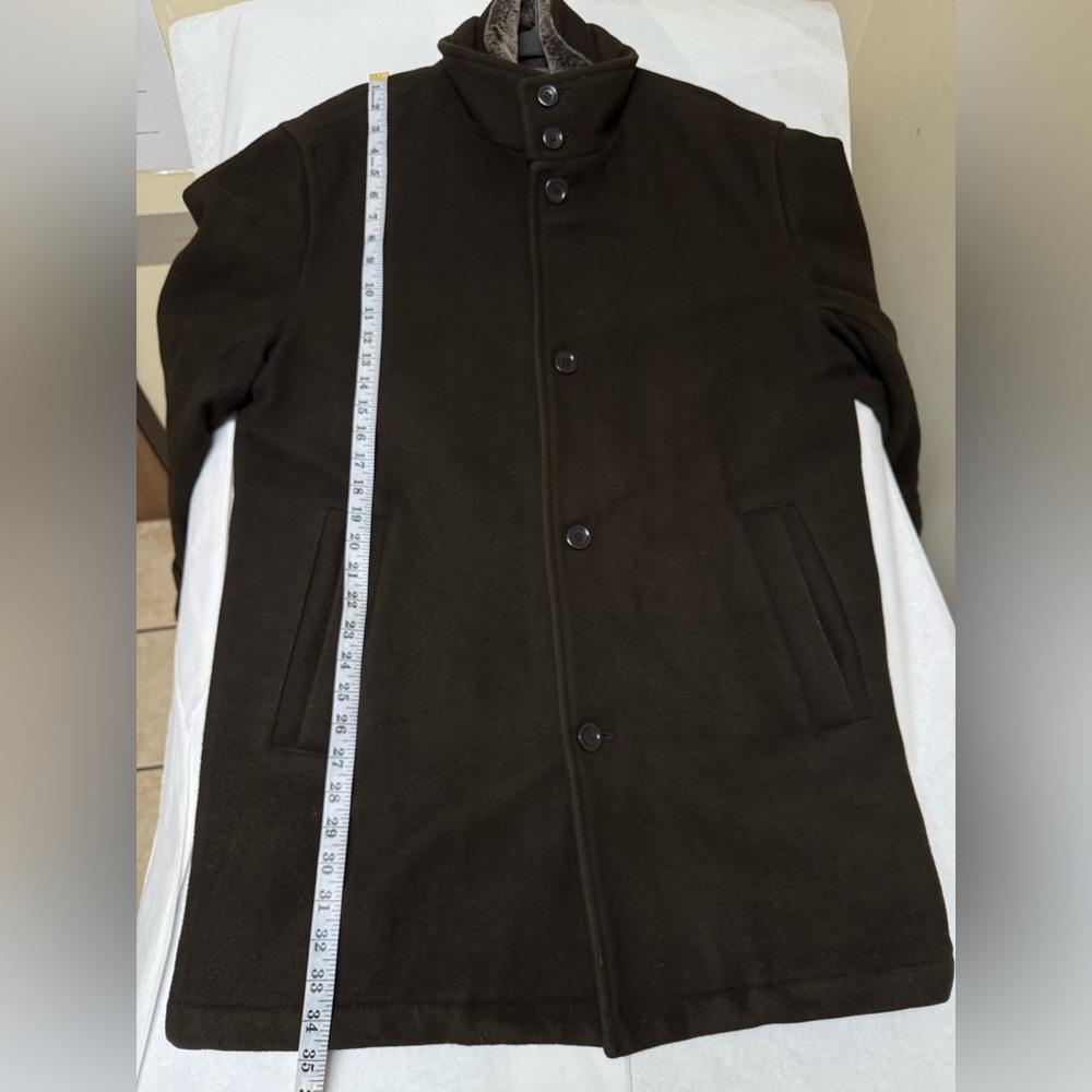 Johnston & Murphy  × Vintage Wool Cashmere Button Car Coat Jacket ▪️ - Picture 6 of 15